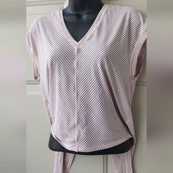 Lululemon Women's Sheer Striped Top Size 4 - Picture 4 of 10